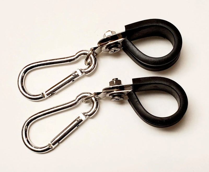 Load image into Gallery viewer, Set of Flag Clamps/Clips for Whip Poles - Mounting Hardware