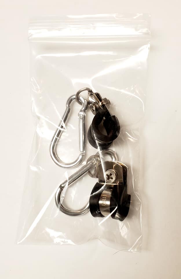 Load image into Gallery viewer, Set of Flag Clamps/Clips for Whip Poles - Mounting Hardware