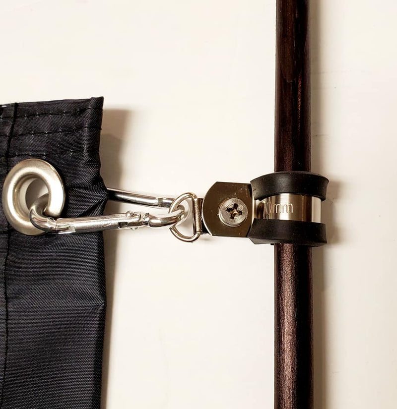 Load image into Gallery viewer, Set of Flag Clamps/Clips for Whip Poles - Mounting Hardware