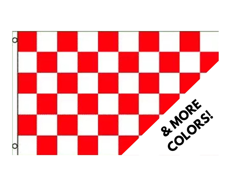 Load image into Gallery viewer, Large 3'x5' White Checker Flag – Polyester Flag for UTV, ATV, Sandrail & RV