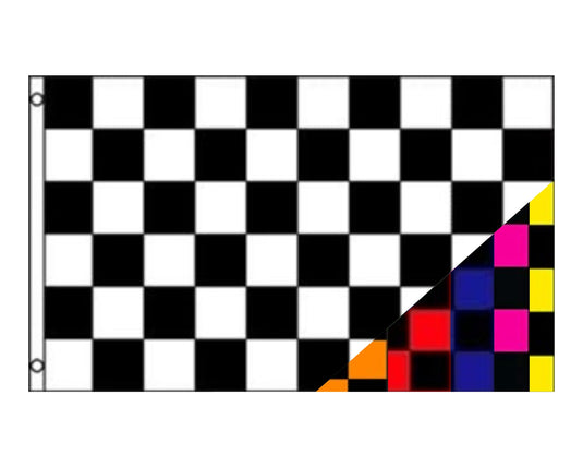 Medium 2'x3' DuneRats® Checkered Flag Polyester Flag for UTV, ATV, Sandrail & RV