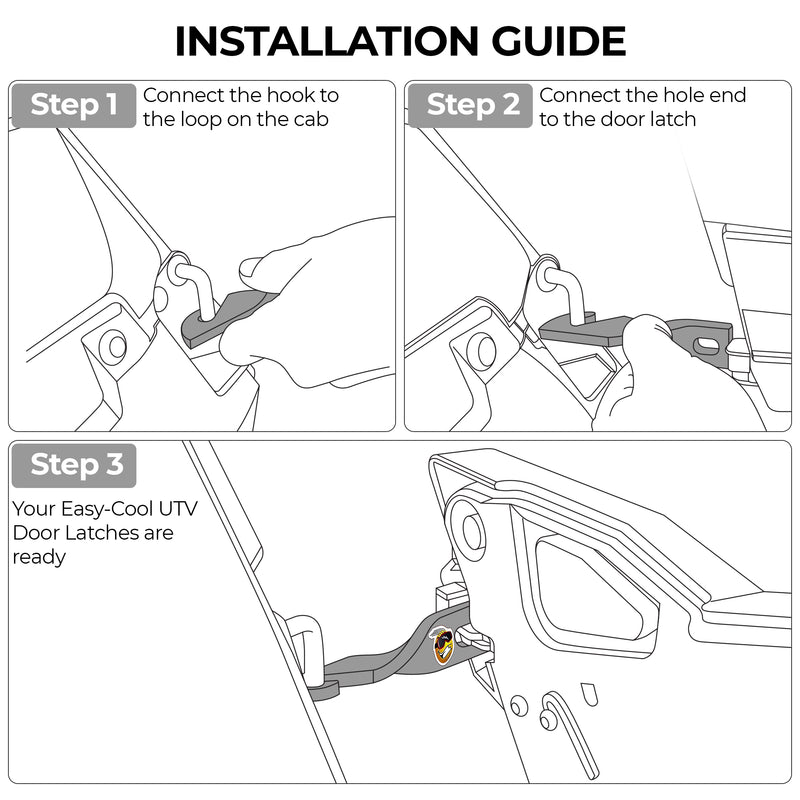 Load image into Gallery viewer, Easy-Cool UTV Door Latches Hook Style