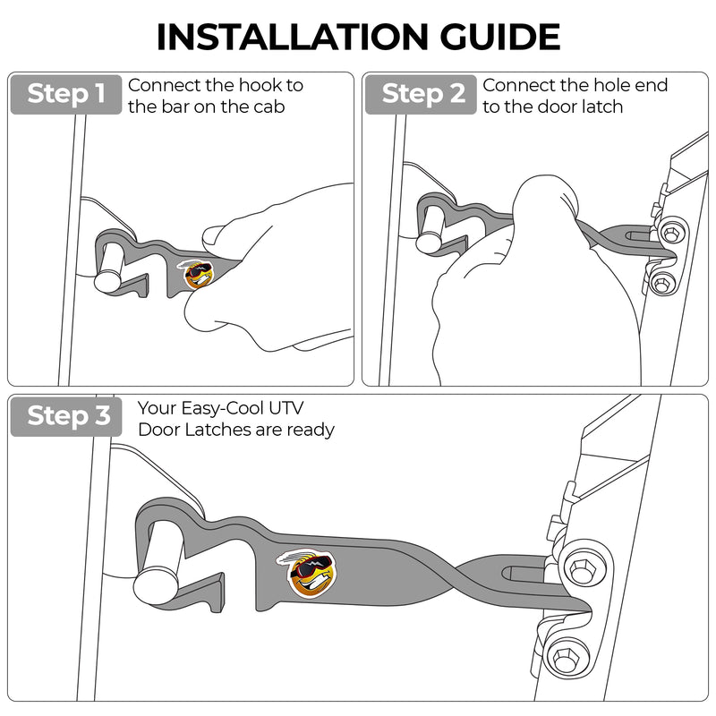 Load image into Gallery viewer, Easy-Cool UTV Door Latches Ranger Style