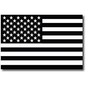 Large 3'x5' Black & White American Flag – Polyester Flag for UTV, ATV, Sandrail & RV