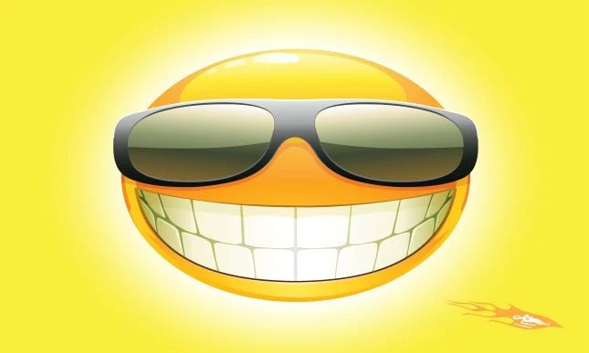 Large 3'x5' Smiley Shades – Polyester Flag for UTV, ATV, Sandrail & RV