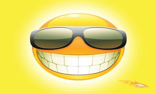 Large 3'x5' Smiley Shades – Polyester Flag for UTV, ATV, Sandrail & RV